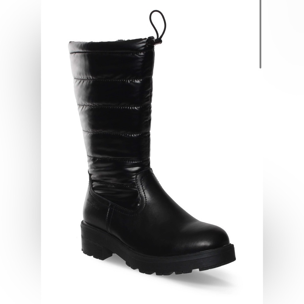 Aqua Diva Juliette puffer water resistant leather boot size 36EU or 6 US